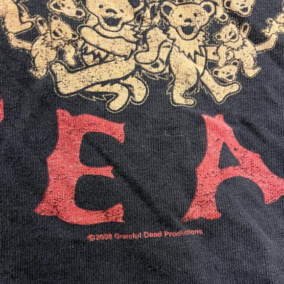 VTG Grateful Dead T-Shirt 2008 2XL with Roses Dancing Bears Skull - Picture 6 of 6